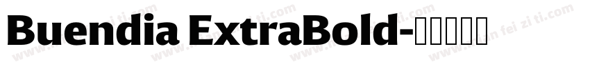 Buendia ExtraBold字体转换